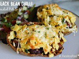 Black Bean Chilli-Loaded Potato Skins - Suma Bloggers Network