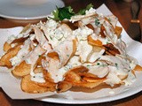 Warm Kettle Chips with Marzetti Blue Cheese Sauce