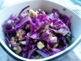 Cabbage Kohlrabi Slaw with Honey Soy Dressing (and Fish Tacos)