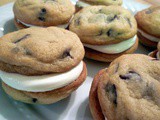 Chocolate Chip Sandwich Cookies with Marshmallow Creme Filling