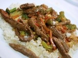 Beef Stir Fry with Rice