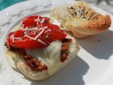 Baked Eggplant Peppers and Cheese Slider Recipe