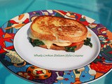Claudia's Grilled Chicken Spinach Roasted Pepper Sandwich