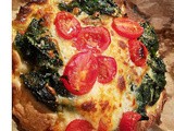 Spinach Caprese Garlic Pizza Recipe