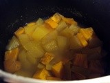 Soup of pumpkin and sweet potato