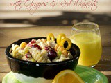Citrus Pasta Salad with Grapes & Red Walnuts {Recipe}