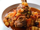 Lamb Shank Tagine with Root Vegetables & Lentils