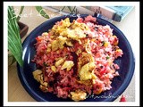 Some musings,Beet fried rice - and an award