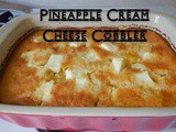 Pineapple Cream Cheese Cobbler
