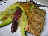 Salmon and Veggies in a Parchment Packet