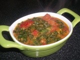 Tomato Palak Curry Recipe (Spinach Curry)