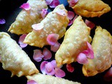 Mava Gujiyas ( Suffed pastry with dry fruits, nuts and mava )