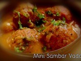 Mini medu vadas ( appe pan / paniyaram pan low cal version )