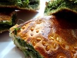 Spinach,Mint,Cilantro Cheese Grilled sandwiches