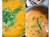 Trevati dal ( Gujarati ) a healthy protein rich dal combining toovar,
Chana and moong dal