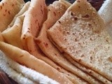 Wholewheat flour roomali rotis   ( soft fluffy thin Indian  wholewheat flour  flat breads )
