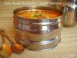 Aatu Kudal Kulambu / Lamb Intestine Curry & lets wish India success