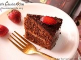 Dark Chocolate Cake With Chocolate Ganache Frosting | Pressure Cooker Method
