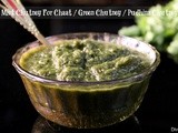 Mint Chutney For Chaat / Green Chutney / Pudhina Chutney