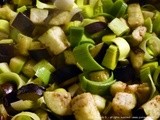 Quick, Simple, 3 Serving Options: Warm Eggplant, Zucchini and Leek Salad