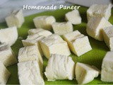 Homemade paneer | cottage cheese