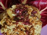 Risotto al radicchio con fontina e riduzione di aceto balsamico