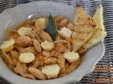 Zuppa di trippa alla piacentina con chips di Parmigiano Reggiano