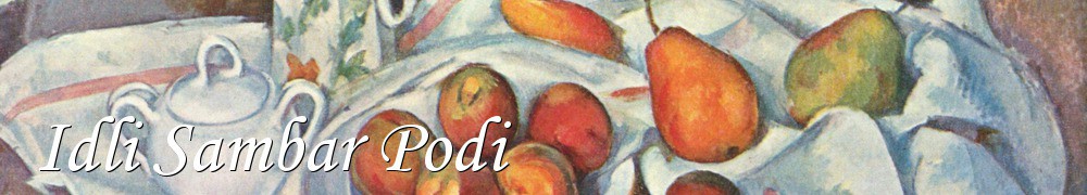 Very Good Recipes - Idli Sambar Podi