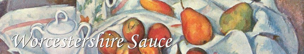 Very Good Recipes - Worcestershire Sauce