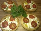 Feta cheese tartlets with fresh herbs