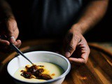 Caramelized figs with sweet grits