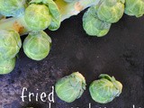 Fried Brussel Sprouts with Paprika Dipping Sauce