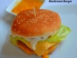 Mushroom Burger with Mango Chutney
