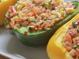 Blog Swap – Salmon, Brown Rice and Squash-Stuffed Peppers With Kym From Free Spirit Eater