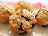 Blueberry Oat Flour Muffins #MuffinMonday