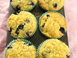 Blueberry-Peach Muffins for #MuffinMonday