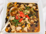 Chicken and Black Bean Vegetable Soup
