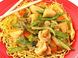 Chinese Take-Out Combination Seafood Chow Mein