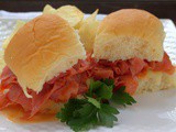 Chipped Chopped Ham Sandwiches (Barbecue Ham Sliders)