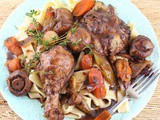 Coq au Vin (French Braised Chicken with Wine) #FantasticalFoodFight
