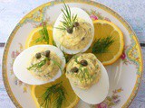 Deviled Eggs with Capers and Dill