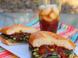 Grilled Vegetable Sandwich with Tomato-Bacon Jam