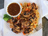 Hibachi Chicken (with Ginger Soy Dipping Sauce)