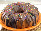 Mexican Chocolate Marbled Bundt Cake #Choctoberfest #BundtBakers