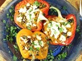 Moroccan Stuffed Peppers with Couscous