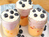 Peach Blueberry Mini Trifles