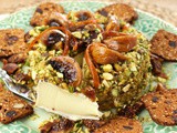 Pistachio and Marmalade Crusted Brie with Figs