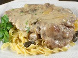 Pork Steaks with Sour Cream Dill Sauce