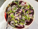 Roasted Beet Salad with Horseradish Dressing