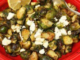 Roasted Brussels Sprouts with Feta Cheese